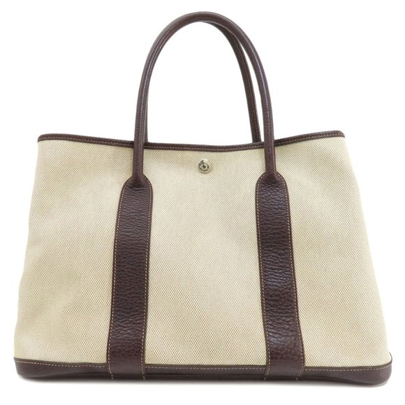 HERMES Beige and Brown Tote Bag - Picture 1 of 11